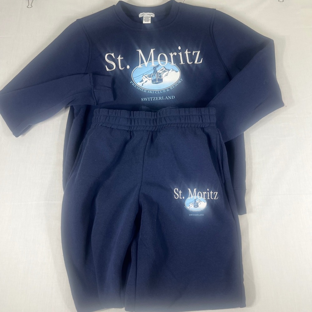 Better Together St. Moritz Switzerland Ski Club Sweatshirt and Joggers Set XS